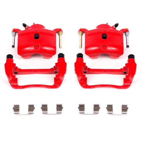 Power Stop 13-15 Acura ILX Front Red Calipers w/Brackets - Pair