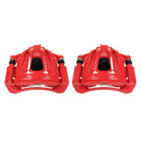 Power Stop 02-07 Jeep Liberty Front Red Calipers w/Brackets - Pair