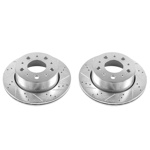 Power Stop 14-19 Ram ProMaster 1500 Rear Evolution Drilled & Slotted Rotors - Pair