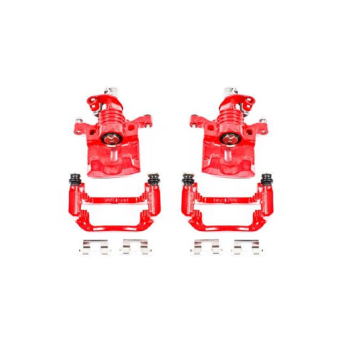 Power Stop 05-09 Buick Allure Rear Red Calipers w/Brackets - Pair