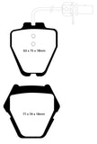 EBC 99-01 Audi A6 Quattro 2.7 Twin Turbo Sedan (8 Pad Set) Ultimax2 Front Brake Pads