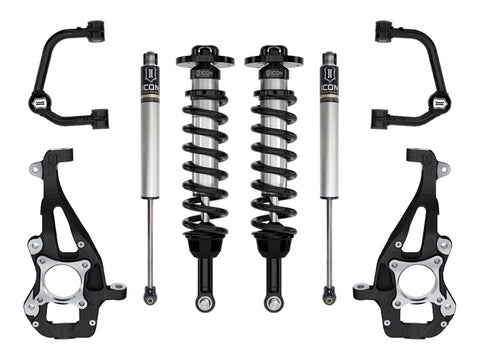 ICON 21-23 Ford F150 4WD 3.5-4.5in  Stage 1 Suspension System With Tubular Upper Control Arms