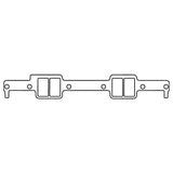 Cometic GM LT1/LT4 Gen-2 Small Block V8 .060in KF Intake Manifold Gasket Set-2.085in x 1.560in Ports