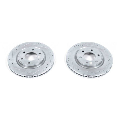 Power Stop 11-13 Infiniti QX56 Front Evolution Drilled & Slotted Rotors - Pair