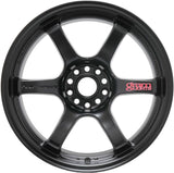 Gram Lights 57DR 17x9.0 +38 5x100 Semi Gloss Black Wheel