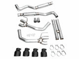 AWE 2024 Ford Mustang Dark Horse S650 RWD Track Edition Cat-Back Exhaust w/ Quad Diamond Black Tips
