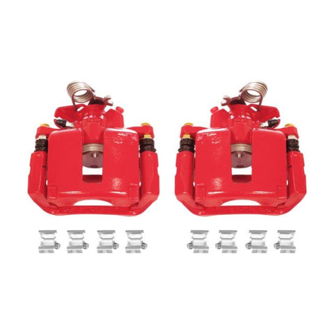 Power Stop 13-17 Ford Explorer Rear Red Calipers w/Brackets - Pair