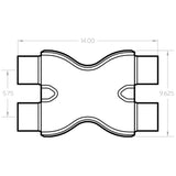 MagnaFlow Smooth Trans X 3/3 X 14 SS