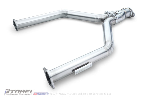 TOMEI FULL TITANIUM MID PIPE / Y PIPE KIT INFINITI Q50 / Q60 3.0