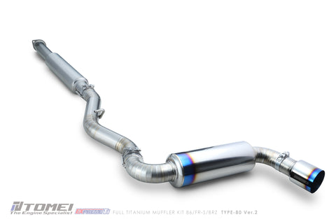 TOMEI FULL TITANIUM MUFFLER KIT EXPREME Ti 86/FR-S/BRZ TYPE-80 VER. 2