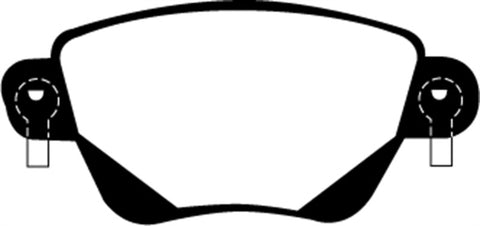 EBC 01-04 Jaguar X-Type 2.5 Redstuff Rear Brake Pads
