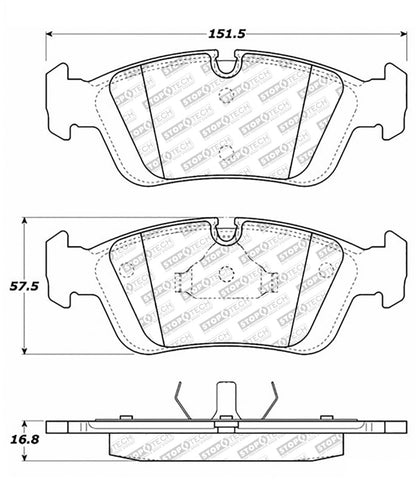 StopTech Street Select Brake Pads - Rear