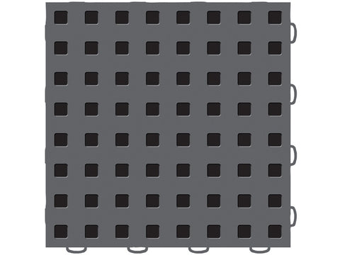 WeatherTech TechFloor - 12in X 12in Tiles - Dark Grey/Black **Order in Qtys of 10