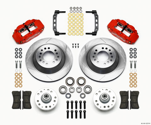 Wilwood Narrow Superlite 6R Front Hub & 1PC Rtr Kit 12.88in-Red 74-80 Pinto Disc Spindle only