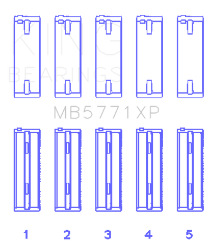 King Engine Bearings Hyundai G4KF Crankshaft Main Bearing Set