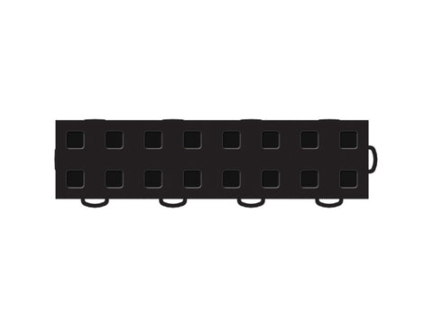 WeatherTech TechFloor - 3in X 12in Tiles(Right Loop) - Black/Black **Order in Qtys of 10