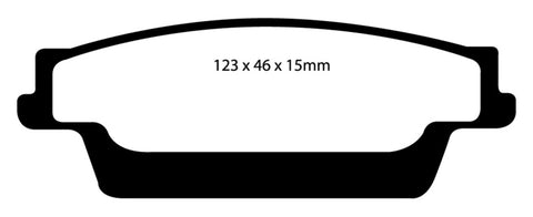 EBC 06-07 Cadillac CTS 2.8 (Sports Suspension) Redstuff Rear Brake Pads