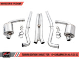 AWE Tuning 2015+ Dodge Challenger 6.4L/6.2L Non-Resonated Touring Edition Exhaust - Use Stock Tips