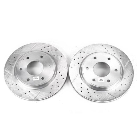 Power Stop 05-06 Infiniti QX56 Front Evolution Drilled & Slotted Rotors - Pair
