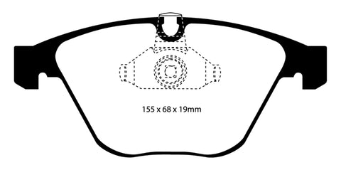 EBC 08-10 BMW M3 4.0 (E90) Bluestuff Front Brake Pads