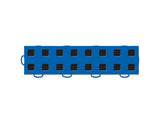 WeatherTech TechFloor - 3in x 12in Tiles(Left Loop) Blue/Black - Blue/Black