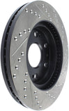 StopTech 05-10 GMC Sierra 1500 (w Rear Drum) / 07-09 GMC Yukon Front Right Slotted & Drilled Rotor