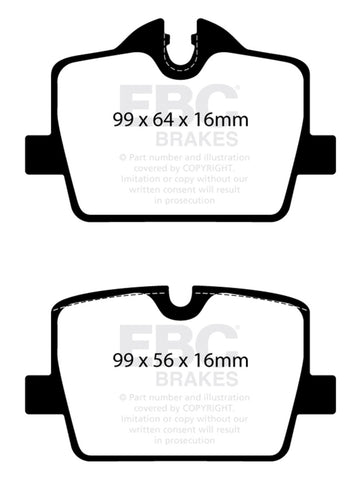 EBC 2019+ BMW Z4 G29 2.0T Greenstuff Rear Brake Pads