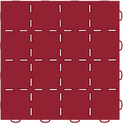 WeatherTech TechFloor - 12in X 12in Tiles - Red/Black **Order in Qtys of 10