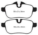 EBC 09+ BMW Z4 3.0 (E89) Redstuff Rear Brake Pads