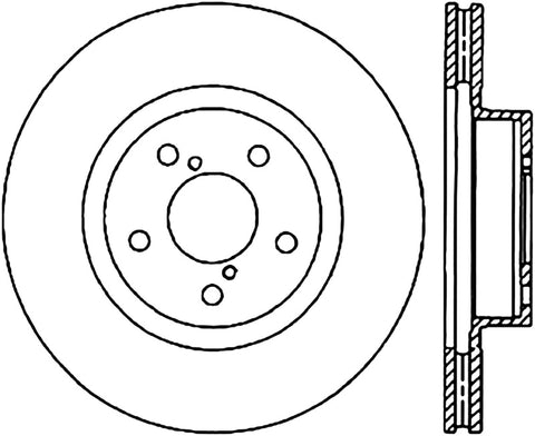 StopTech Power Slot 05-08 STi (5x114.3) CRYO Front Right Rotor