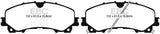 EBC 14+ Nissan Rogue 2.5 3 row seating Greenstuff Front Brake Pads