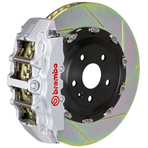 Brembo 00-02 RS4 Front GT BBK 6 Piston Cast 380x34 2pc Rotor Slotted Type-1-Silver