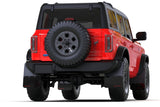 Rally Armor 21-25 Ford Bronco (Plstc Bmpr + RB - NO Rptr/Sprt) Blk Mud Flap w/Red Logo