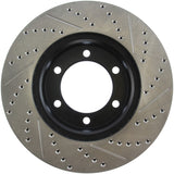 StopTech 00-06 Toyota Tundra / 01-07 Toyota Sequoia Front Right Slotted & Drilled Rotor