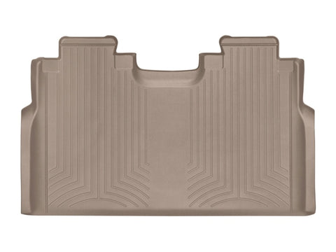 WeatherTech 2015+ Ford F-150 SuperCrew Cab Rear FloorLiner - Tan (w/ 1st Row Bench Seats)