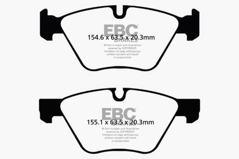 EBC 09+ BMW Z4 3.0 (E89) Yellowstuff Front Brake Pads