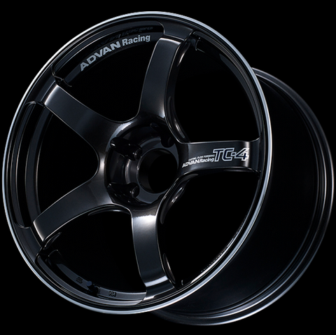Advan TC4 17x9 +45 5-114.3 Racing Black Gunmetallic and Ring Wheel
