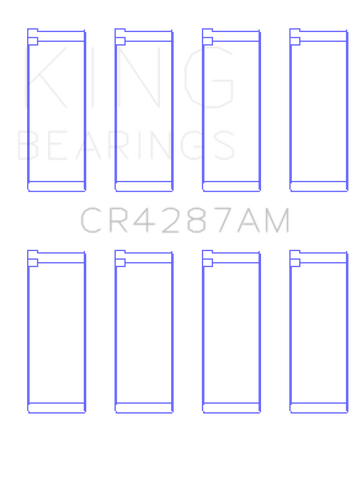 King Engine Bearings Acura B18C1/B18C5 L4/Honda 110CI  DOHC Rod Bearing Set - Size STD