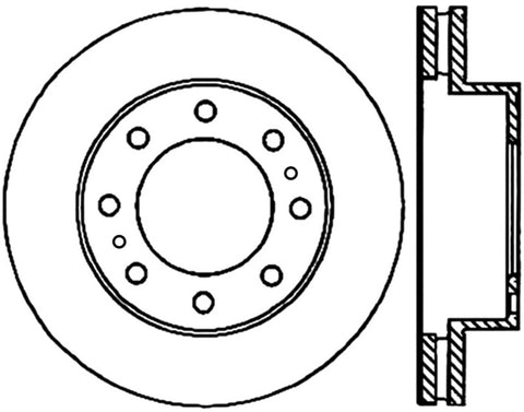 StopTech Power Slot 02-04 Avalanche 2500 w/ 2in Raise Front Right Slotted CRYO Rotor