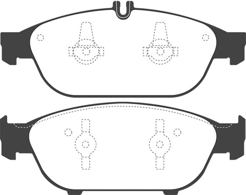 EBC 12+ Mercedes-Benz E550 4.6 Twin Turbo Coupe Redstuff Front Brake Pads