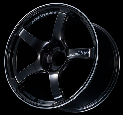 Advan TC4 17x7.5 +48 5-112 Black Gunmetallic & Ring Wheel