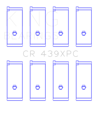 King Engine Bearings Honda B18A1/B18B1 pMaxKote Performance Rod Bearing Set