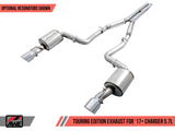 AWE Tuning 2017+ Dodge Charger 5.7L Track Edition Exhaust - Diamond Black Tips