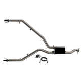 QTP 2019 + Ram 1500 CC/SB 5.7L Screamer 304 SS Cat Back Exhaust Split Rear Exit w/3in Tips