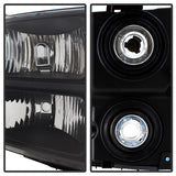 xTune GMC Sierra 07-13 Crystal Headlights Black HD-JH-GSIE07-AM-BK