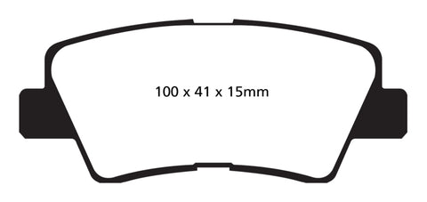 EBC 09-11 Hyundai Azera 3.3 Greenstuff Rear Brake Pads