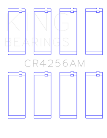 King Engine Bearings Chrysler 148/148 Turbo DOHC 16V/Jeep 148 DOHC 16V Rod Bearing Set - Size STD