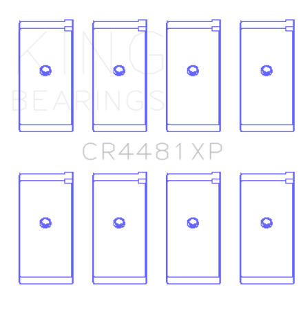 King Engine Bearings Mitsubishi 4G63/4G64 6 Bolt 1st Gen DSM Performance Rod Bearing Set - Size STDX