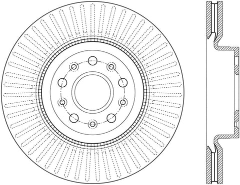 StopTech 14-18 Cadillac CTS Cryo-Stop Front Premium Rotor