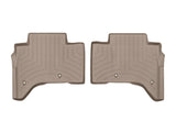 WeatherTech 2013+ Land Rover Range Rover Rear FloorLiner - Tan(Stand Wheelbase Models w/2nd Row Con)